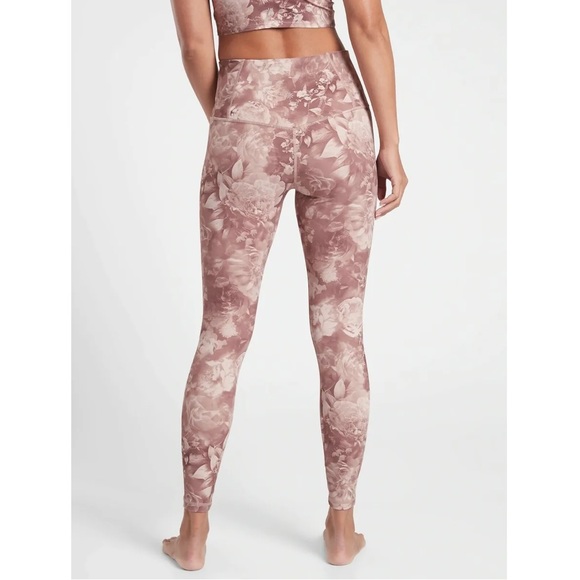 Athleta Elation Printed Tight Leggings Antoinette Velvety Pink - Picture 2 of 16
